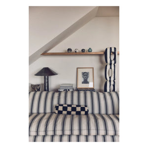 HKliving - Nomad 3-seater striped sofa | Chalk