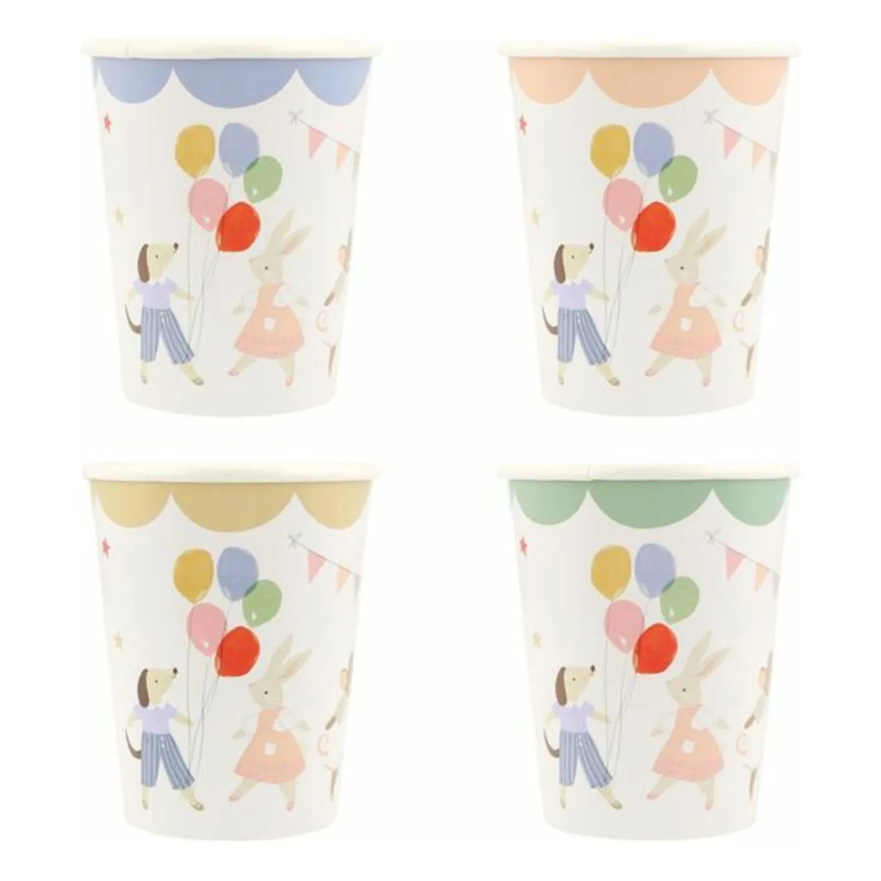 Meri Meri - Animal Friends Birthday Cups - Set of 8