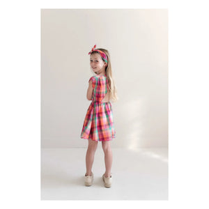 Jenest - Organic Cotton Checkered Bandana | Fuchsia