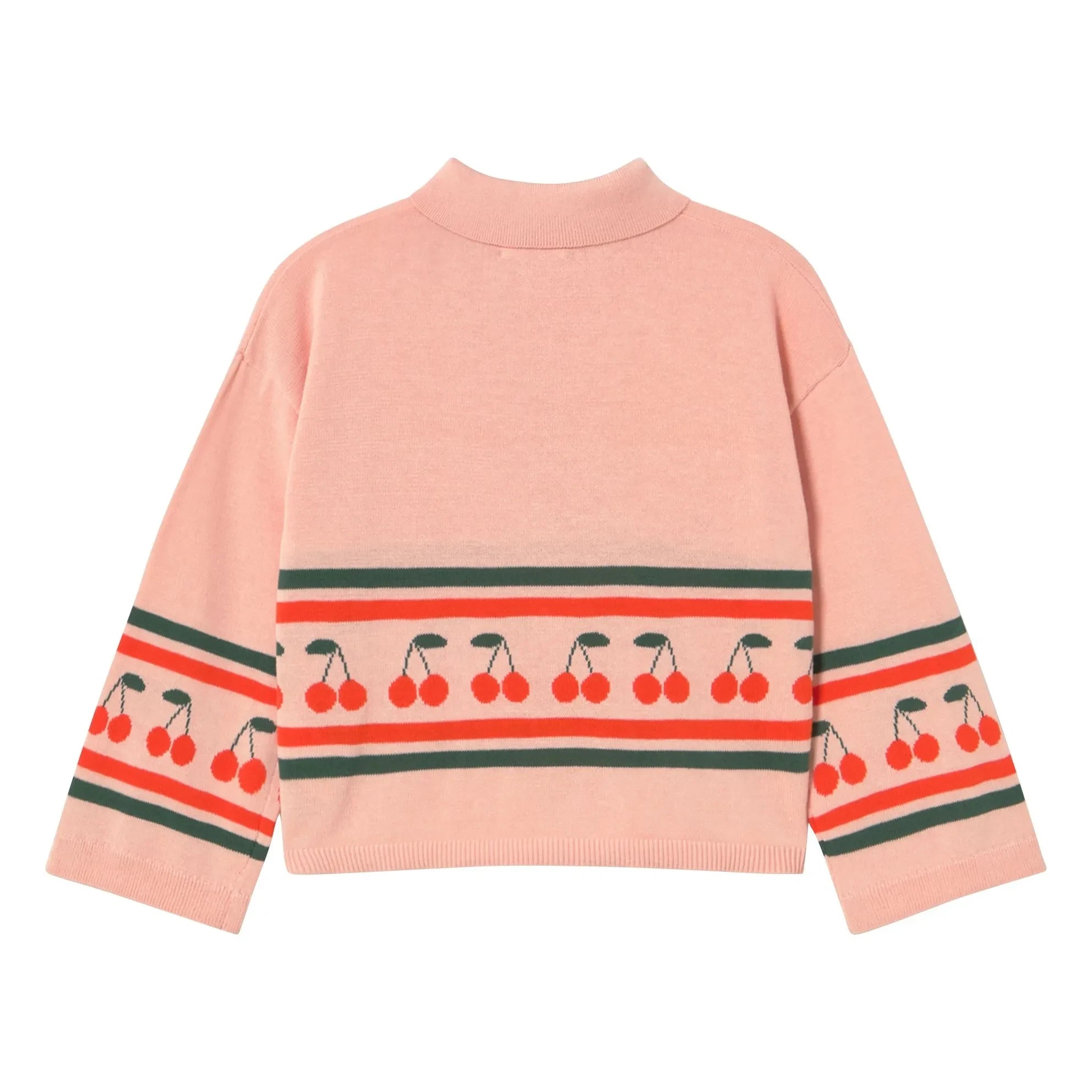 Tinycottons - Cherry Knit Polo | Pink