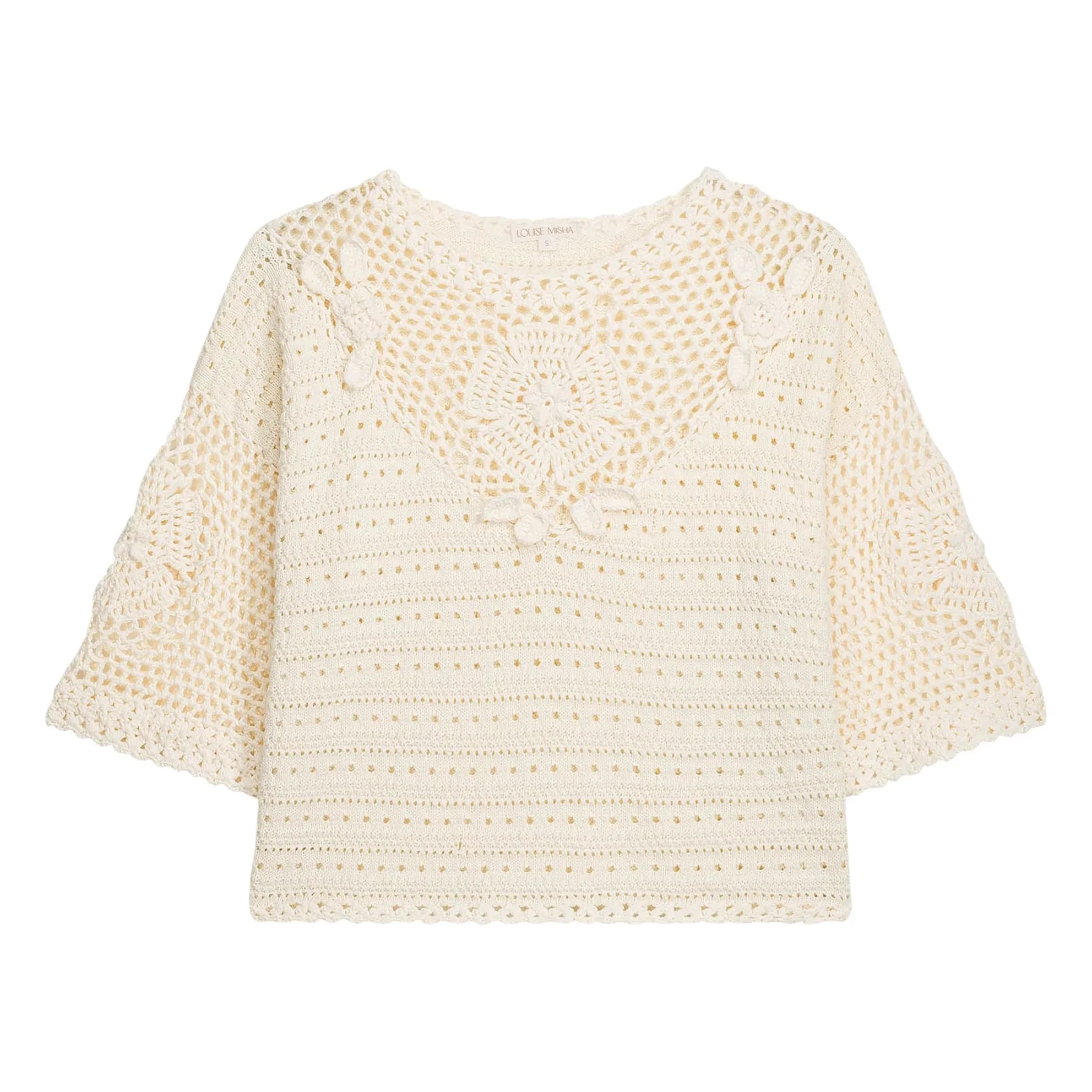 Louise Misha - Eleanor Cotton Top | Cream