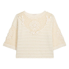 Louise Misha - Eleanor Cotton Top | Cream