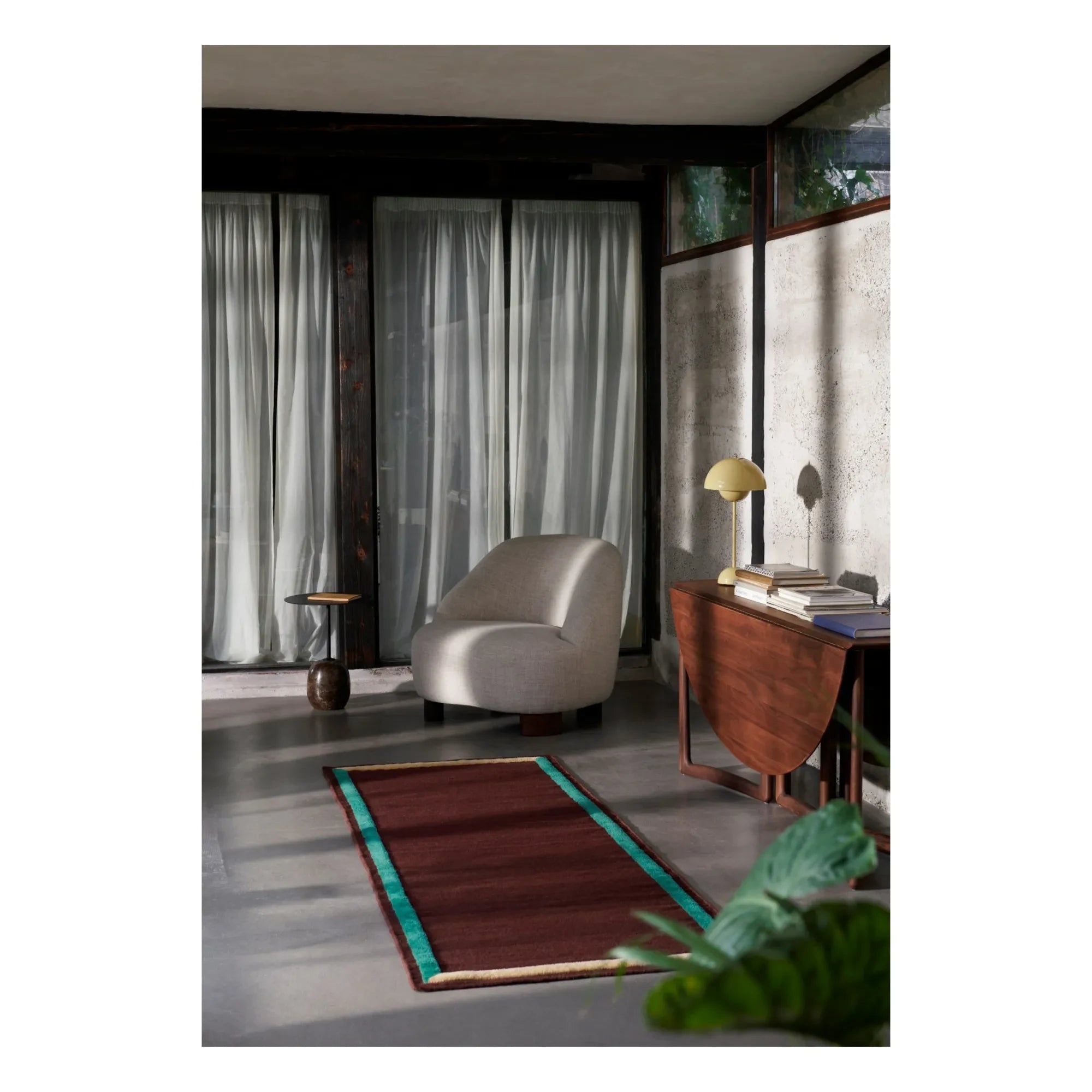 & Tradition - Framed Rug | Burgundy