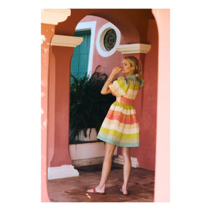 Maria de la Orden - Daisy Cotton Dress | Blue Green