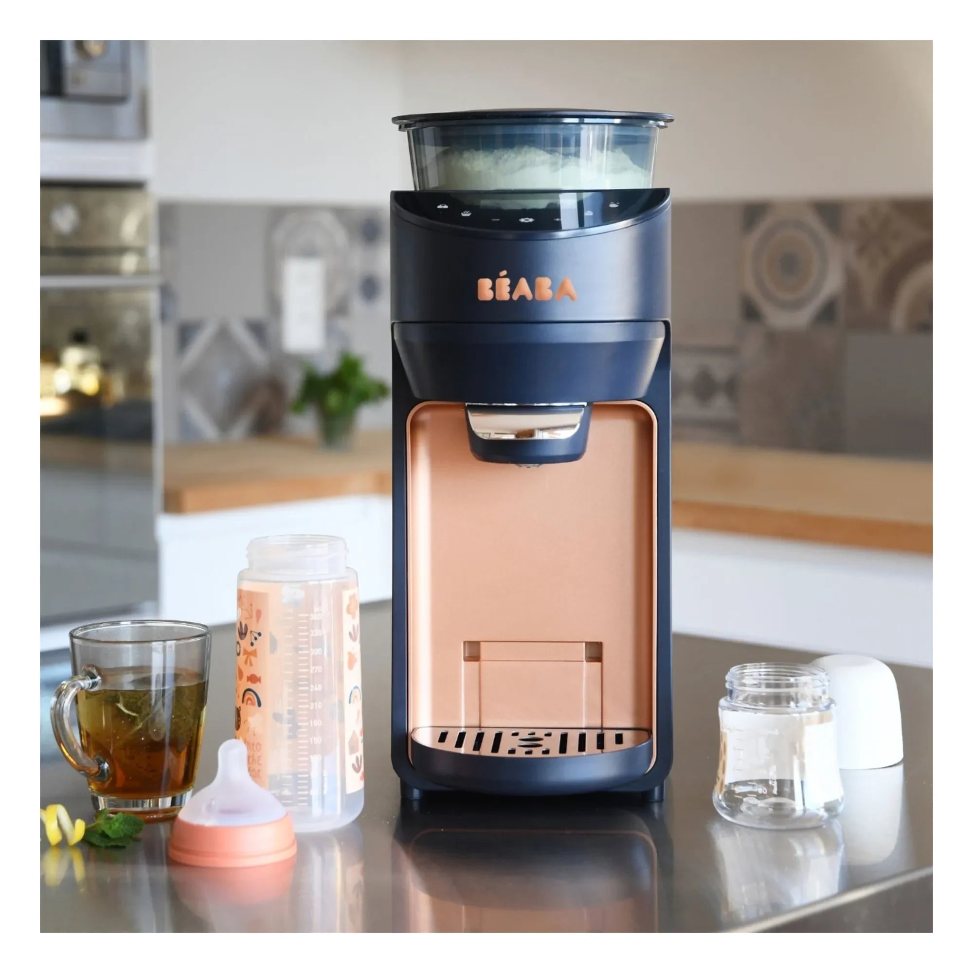 Béaba - Milkeo Plus - Baby Bottle Prep Station | Night Blue