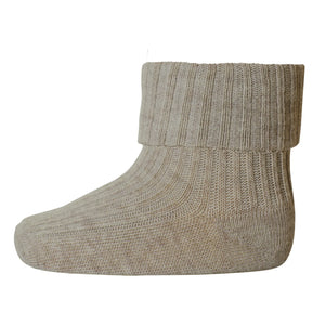 Mp Denmark - Ribbed Cotton Socks | Brown