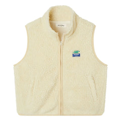 American Vintage - Sherpa Hoktown Sleeveless Jacket | Ecru