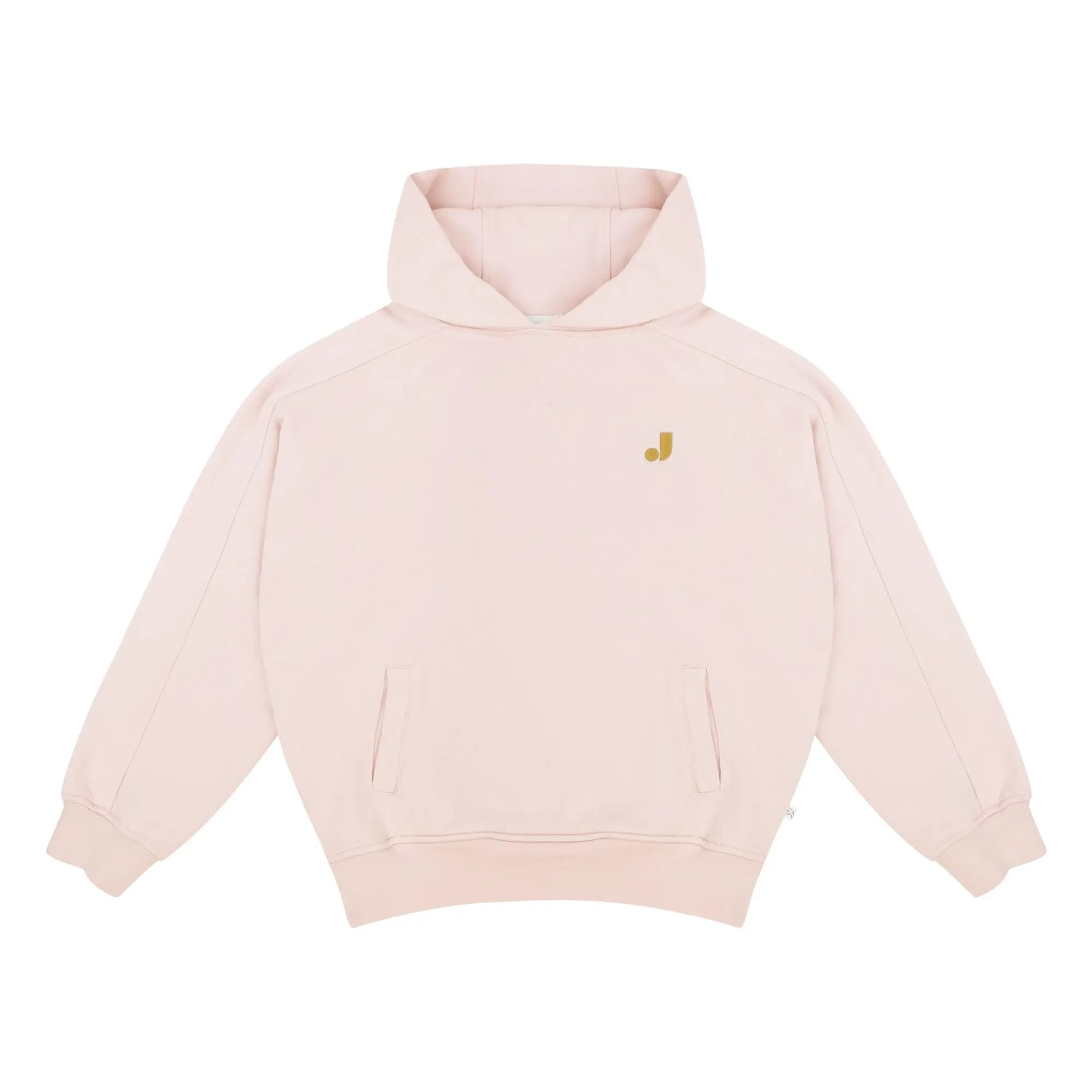 Jenest - Taka organik pamuklu kapüşonlu sweatshirt | Açık Pembe