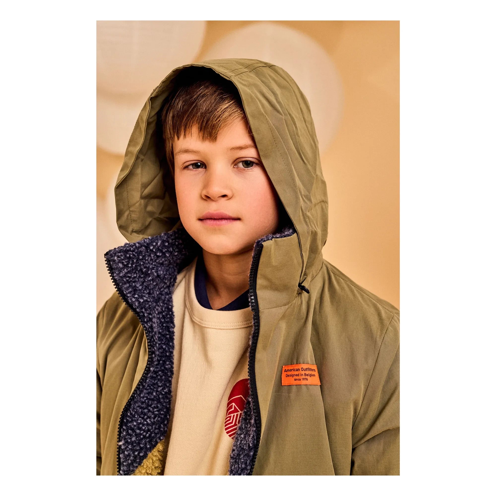 AO76 - Gordon Sherpa Reversible Jacket | Olive Green