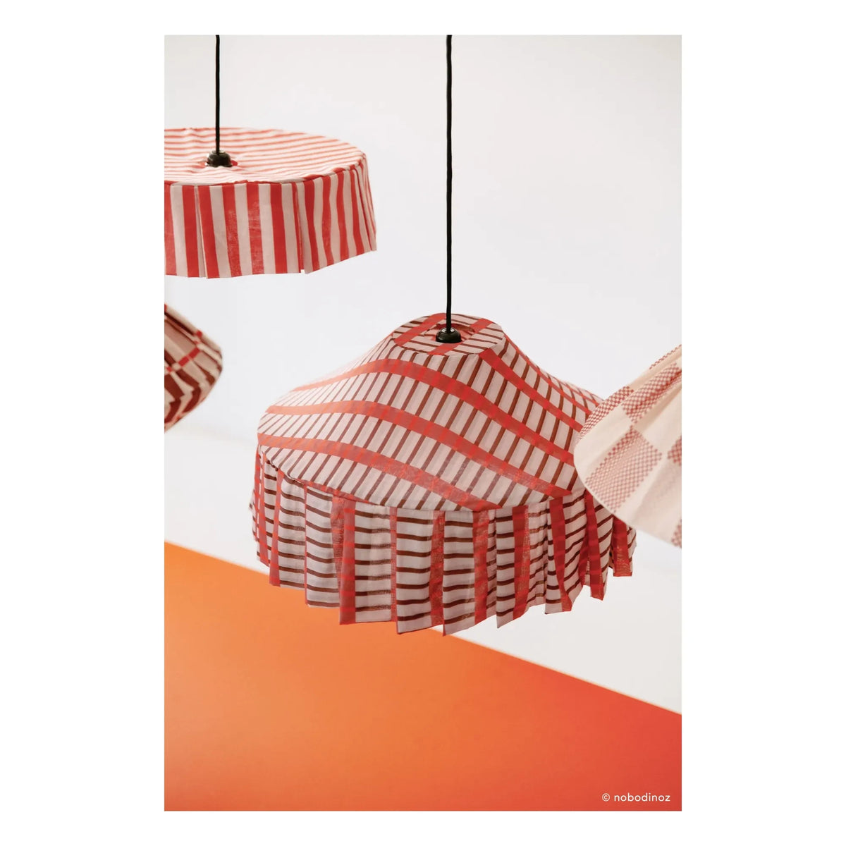 Nobodinoz - Nicole Mosaic lampshade | Red