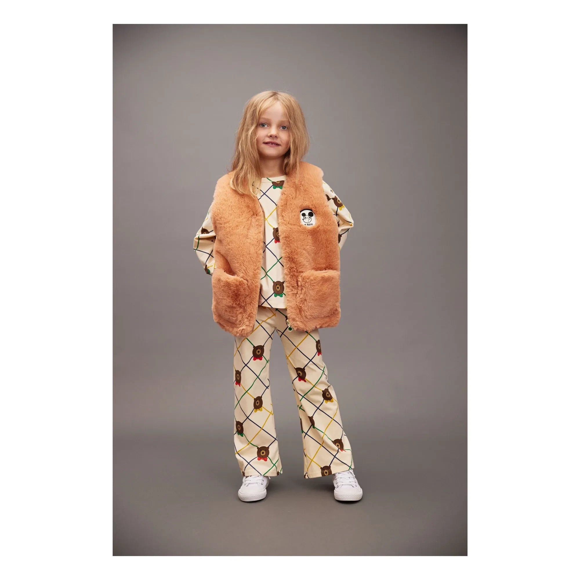 Mini Rodini - Teddy T-Shirt Organic Cotton | Ecru