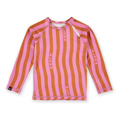 Beach & Bandits - Aloha Striped Anti-UV T-Shirt Recycled Fibers | Pink