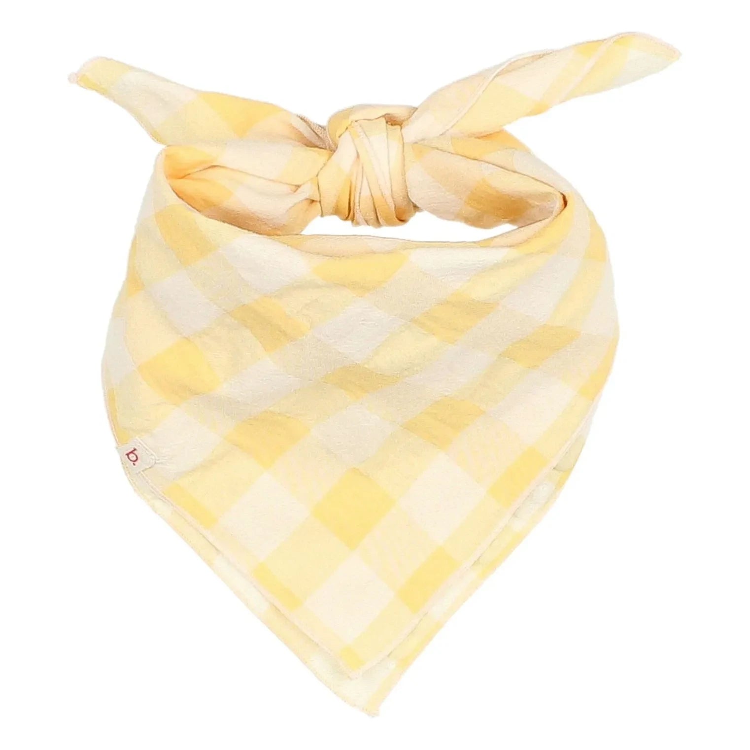 Búho - Yellow Gingham Seersucker Bandana