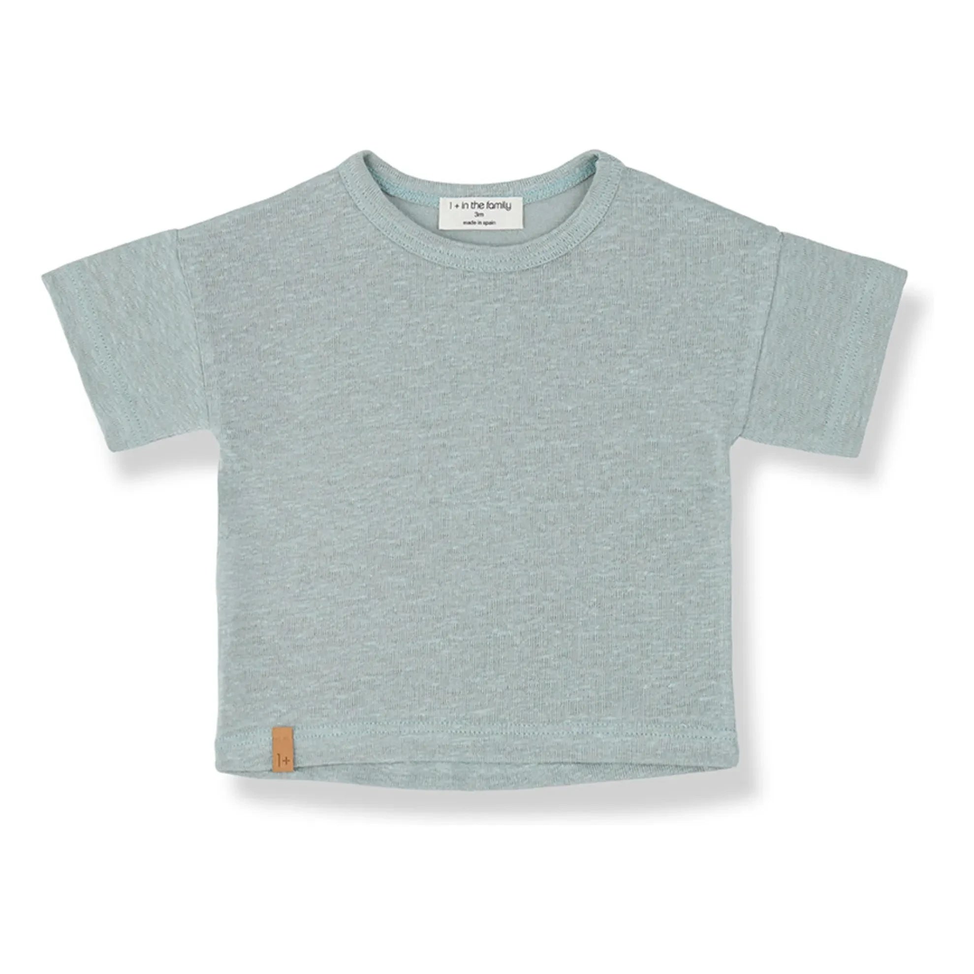 1+ in the family - Ermadas Linen T-Shirt | Green water