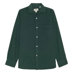 Hartford - Paul Pat Velvet Shirt | Chrome Green