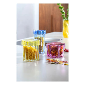 &Klevering - Astral Glass Jar | Yellow
