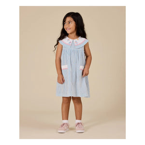 Goldie + Ace - Striped Sailor Dress | Blue