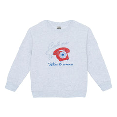 Bonton - Smile Call Me Sweatshirt | Gray