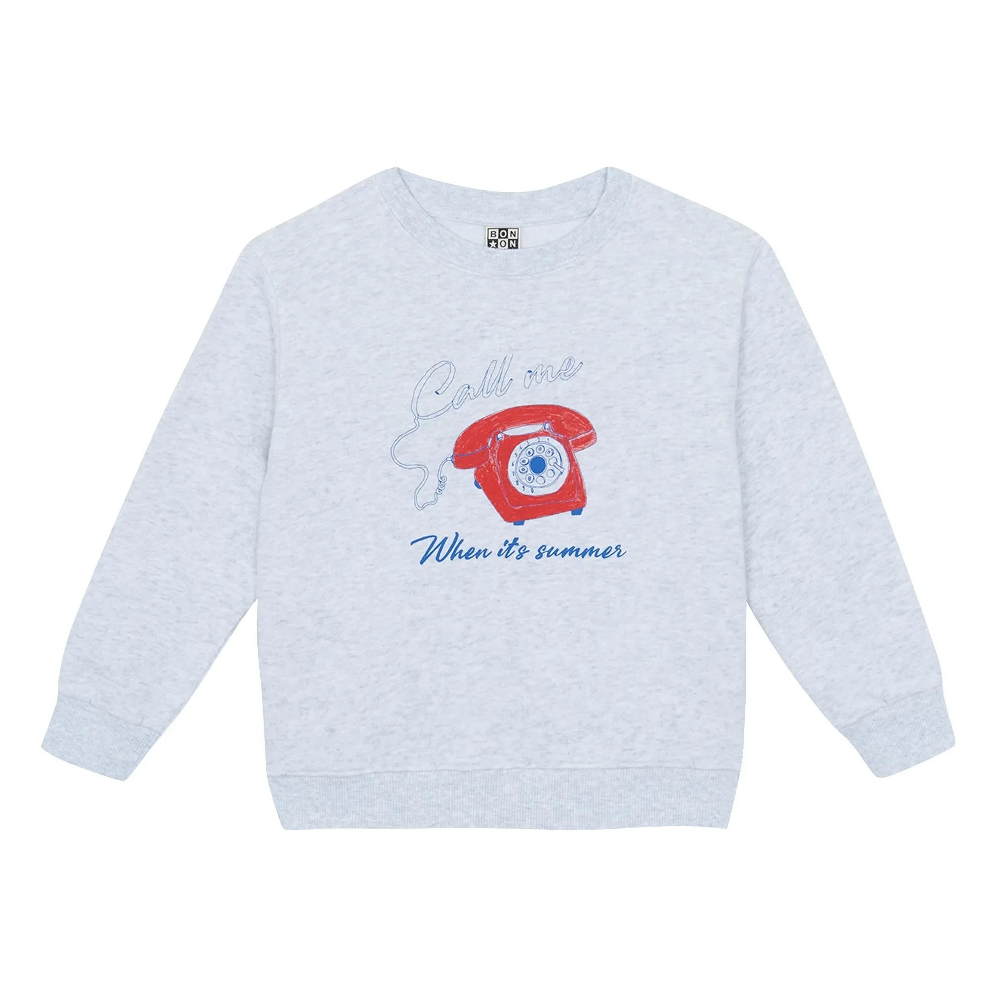 Bonton - Smile Call Me Sweatshirt | Gray