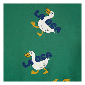 Bobo Choses - Ducks Sweatshirt Made from Organic Cotton | Green