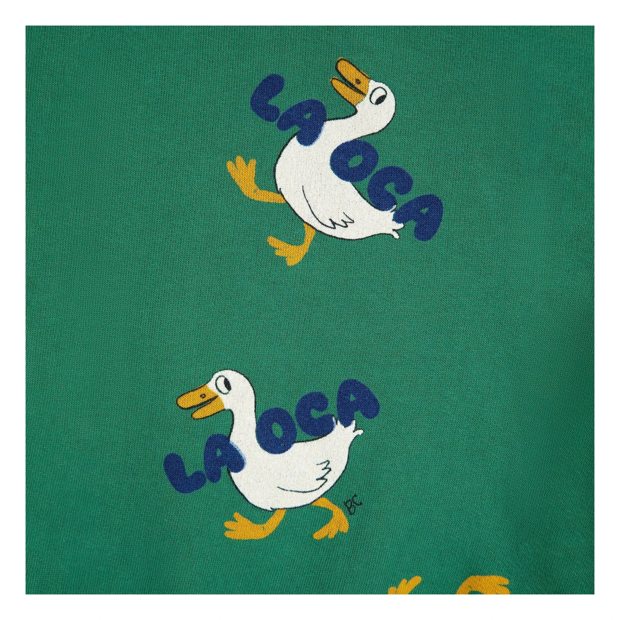 Bobo Choses - Ducks Sweatshirt Made from Organic Cotton | Green