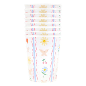 Meri Meri - Little Garden Cups - Set of 8 | Ivory