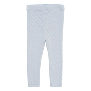 Copenhagen Colors - Pointelle Mold Heart Organic Cotton | Light Blue