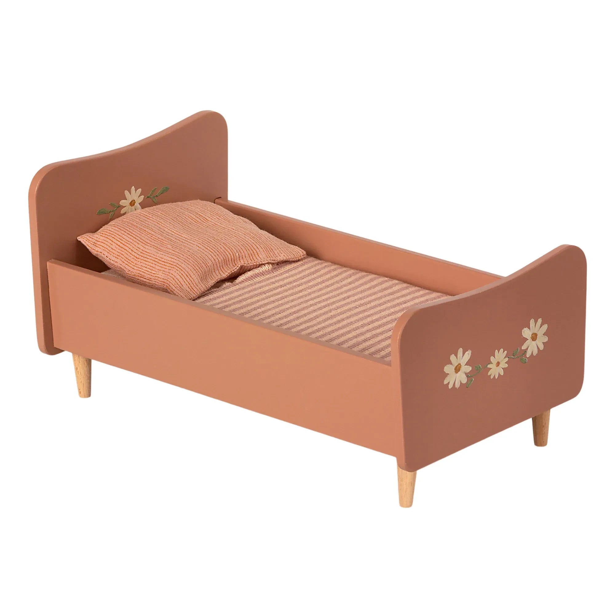 Maileg - Mini Ahşap Yatak | Pembe