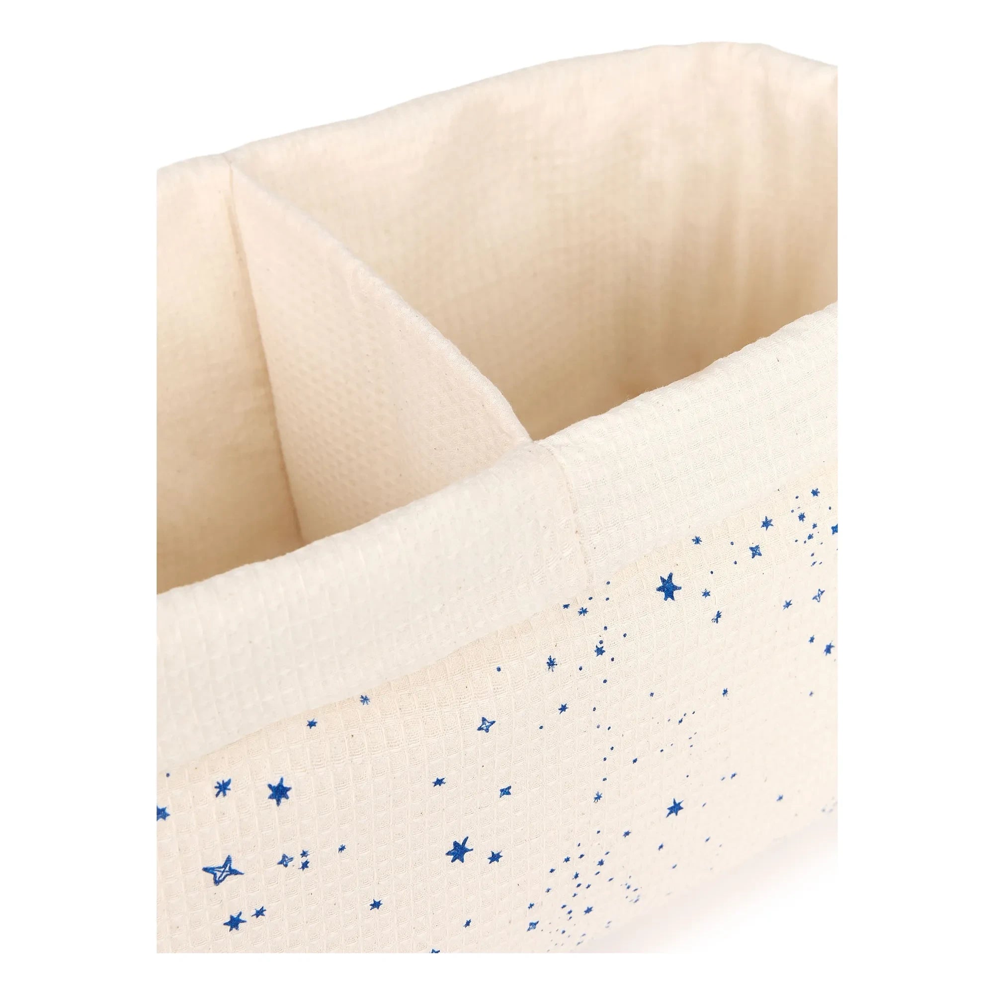 Nobodinoz - Blue Milky Way Two-Compartment Storage Basket