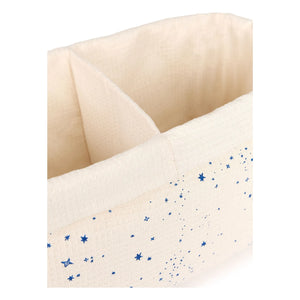 Nobodinoz - Blue Milky Way Two-Compartment Storage Basket