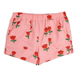 Mini Rodini - Pink Organic Cotton Shorts | Pink