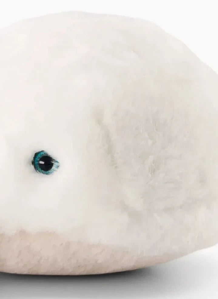 La Pelucherie - Romy Whale Plush Toy, 35 cm | White