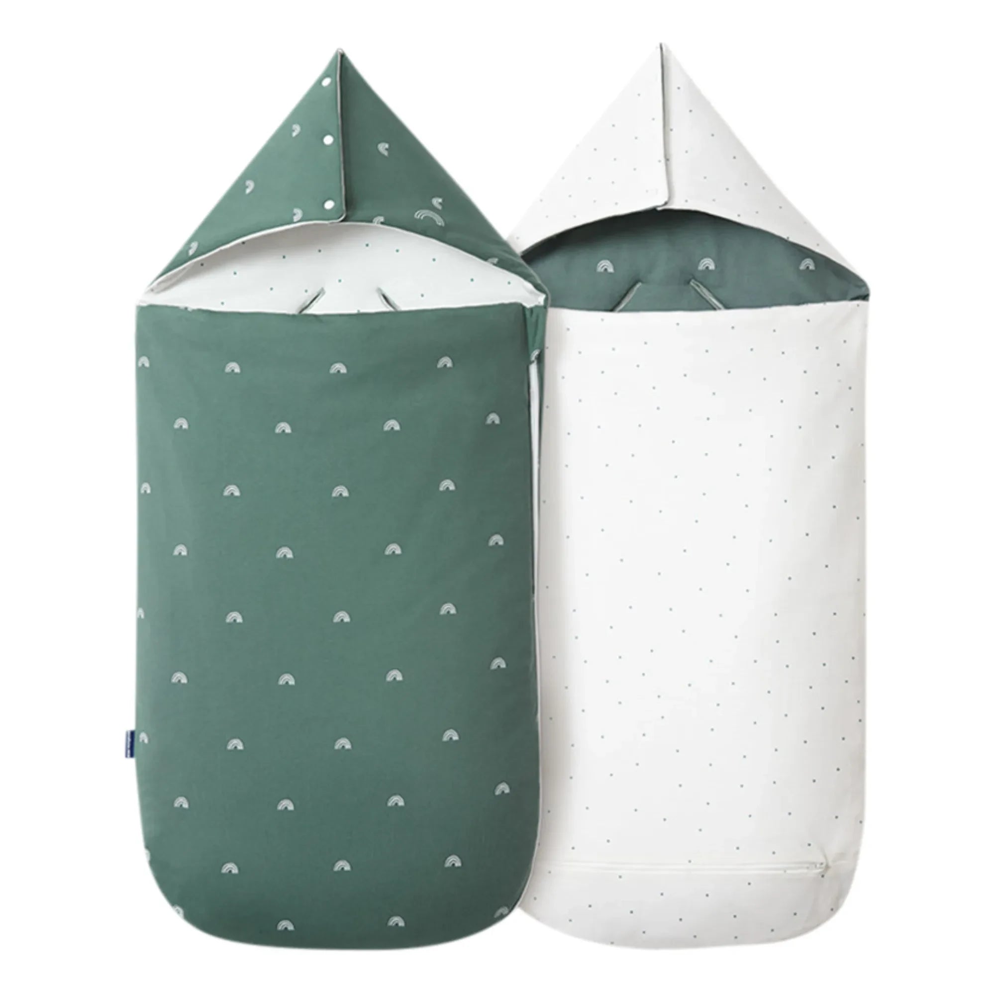 Les Petites Billes - Double-Sided All-Season Baby Nest | Green