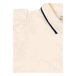 Konges Sløjd - Florita Cerises organic cotton polo shirt | Ecru