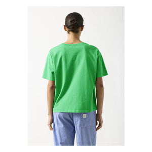American Vintage - Fizvalley Cotton T-Shirt | Green Palmier
