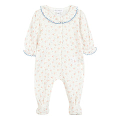 Tartine et Chocolat - Floral Lace Collar Pajama | Ecru