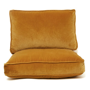 Honoré - Croisette Black Epoxy and Velvet Armchair | Camel