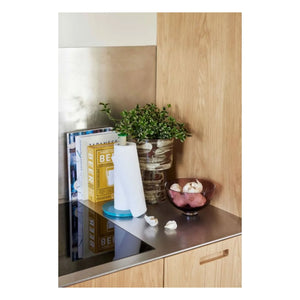Hübsch - Play Paper Towel Holder | Peacock Blue