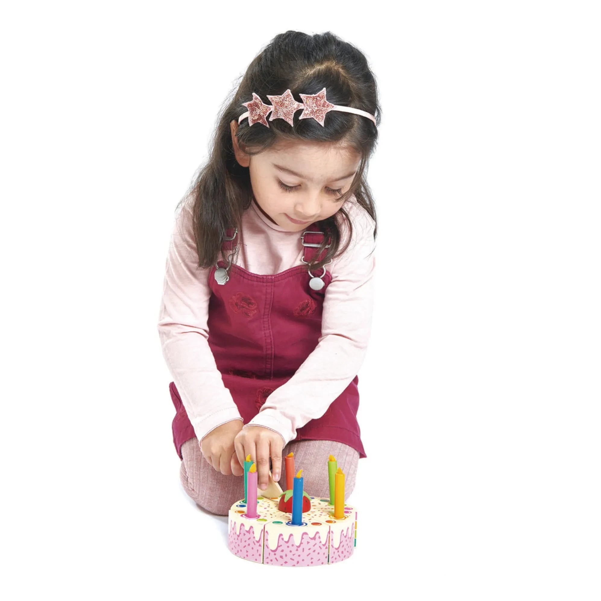 Tender Leaf Toys - Ahşap Gökkuşağı Doğum Günü Pastası