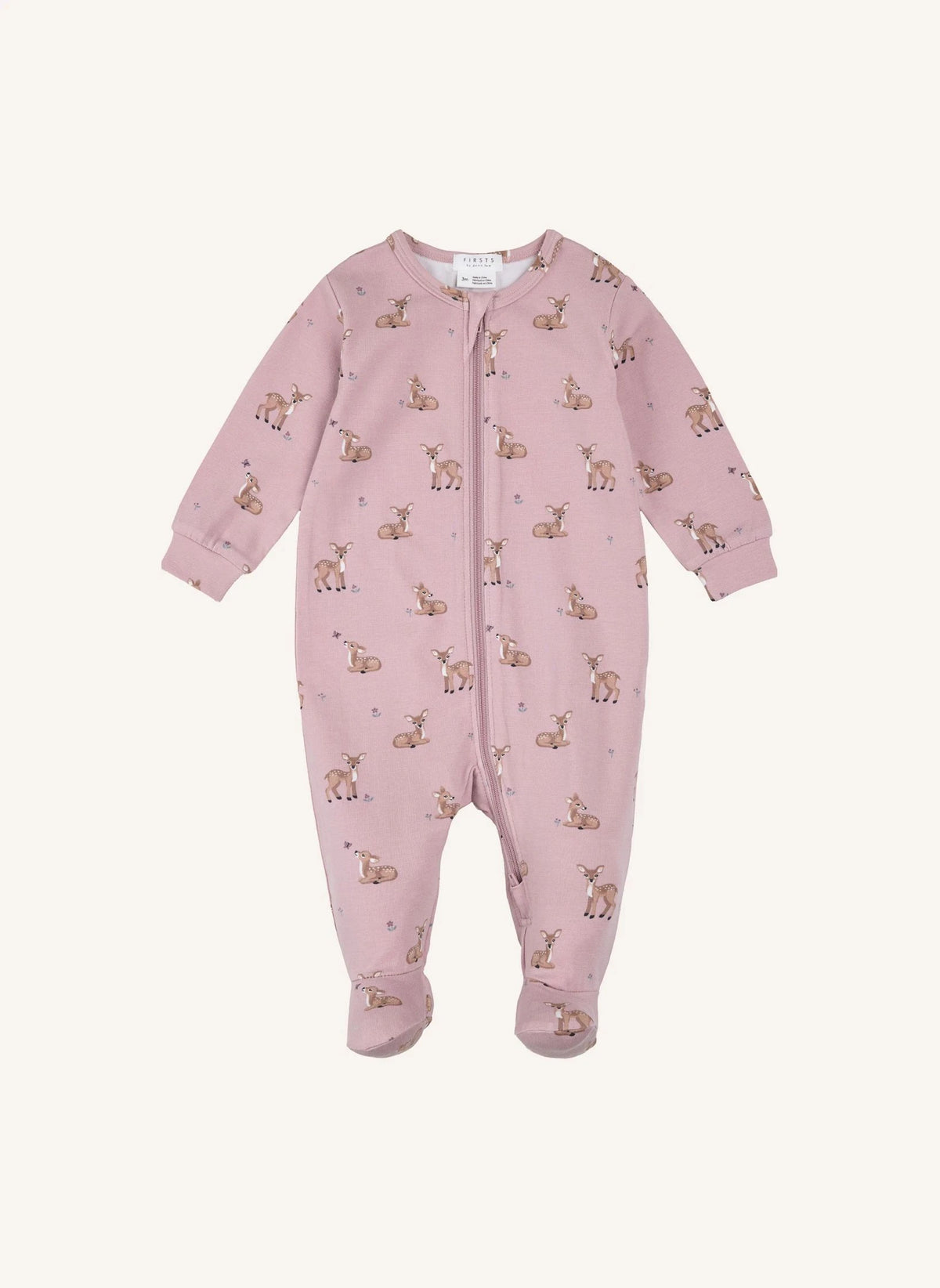 Petit Lem - Polka Dot Footed Modal and Organic Cotton Pajamas | Plum