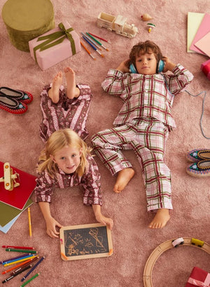 Folkloore - Tartan Pyjamas - Folkloore x Smallable | Pink