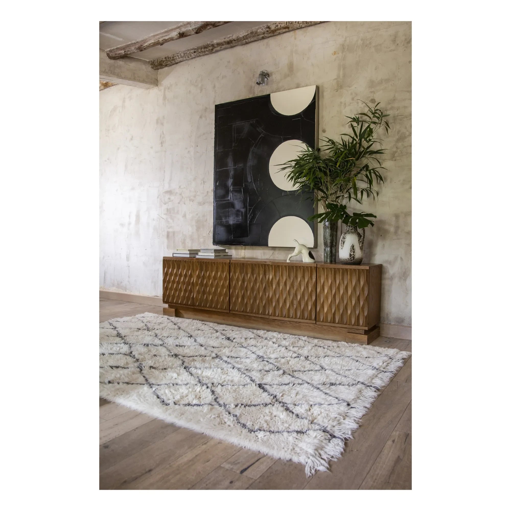 Lorena Canals - Berber Soul Wool Rug | Ecru
