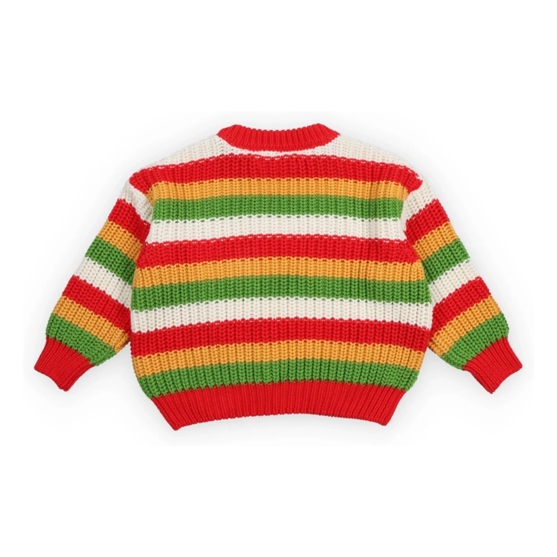 the new society - Lantana Striped Sweater | Red