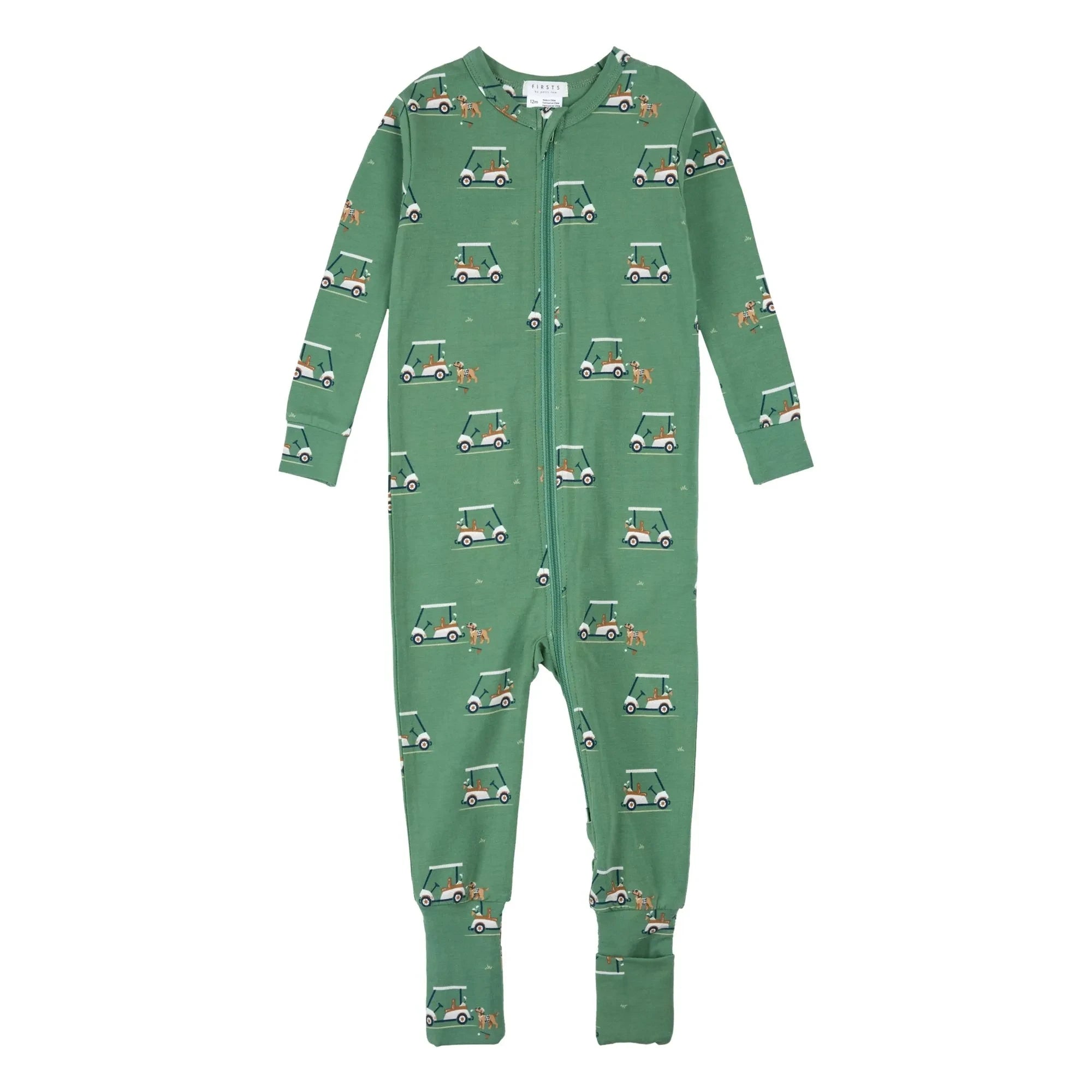 Petit Lem - Golfettes Transformable Pajamas Organic Cotton & Modal | Forest Green