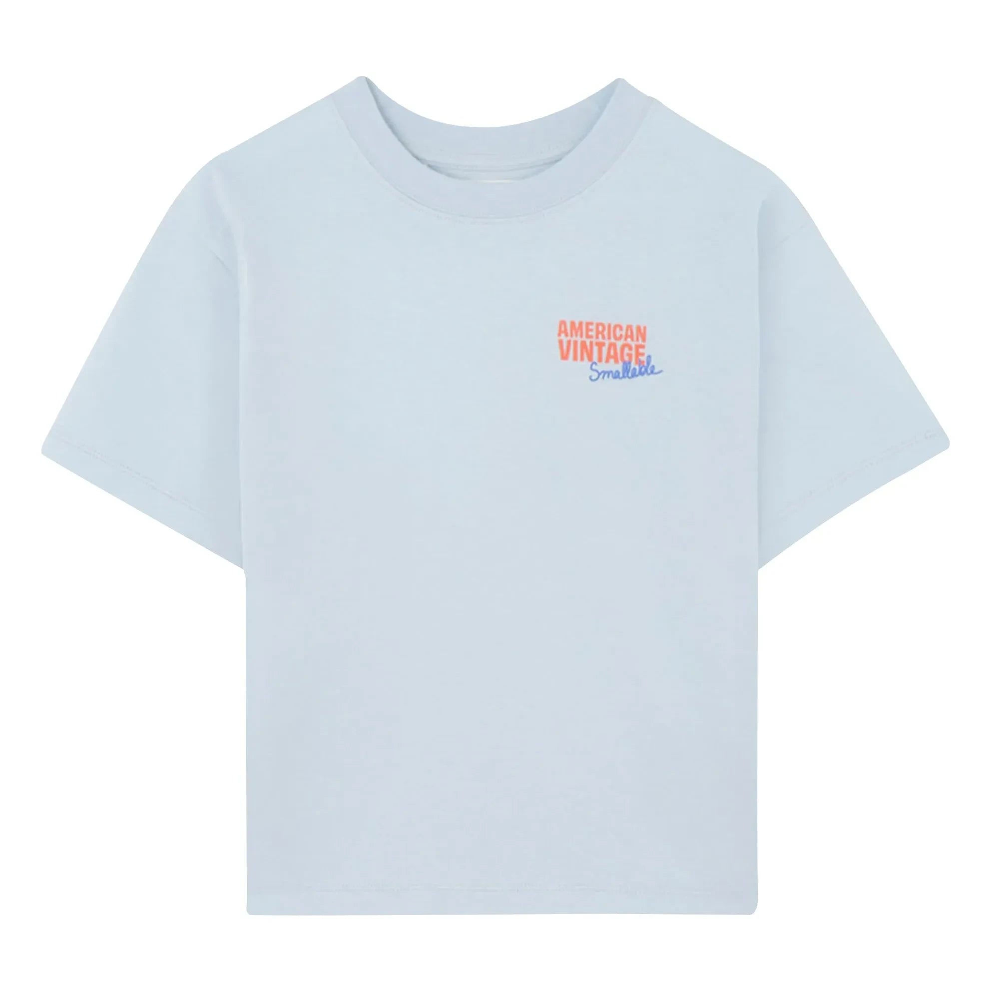 American Vintage - American Vintage X Smallable iş birliği - Ykobow Tişört | Açık mavi