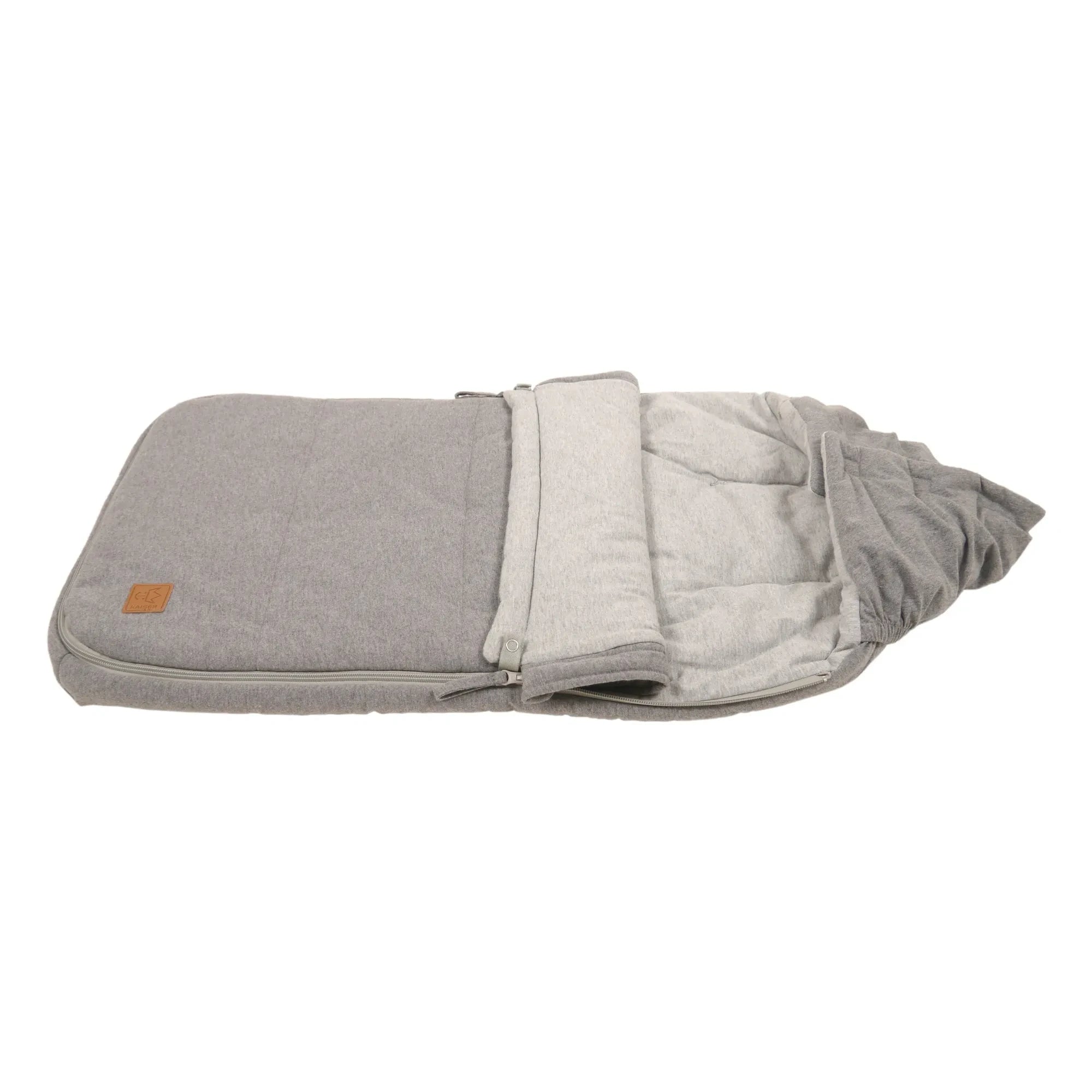 Kaiser - Cotton Jersey Footed Pajamas | Charcoal Gray