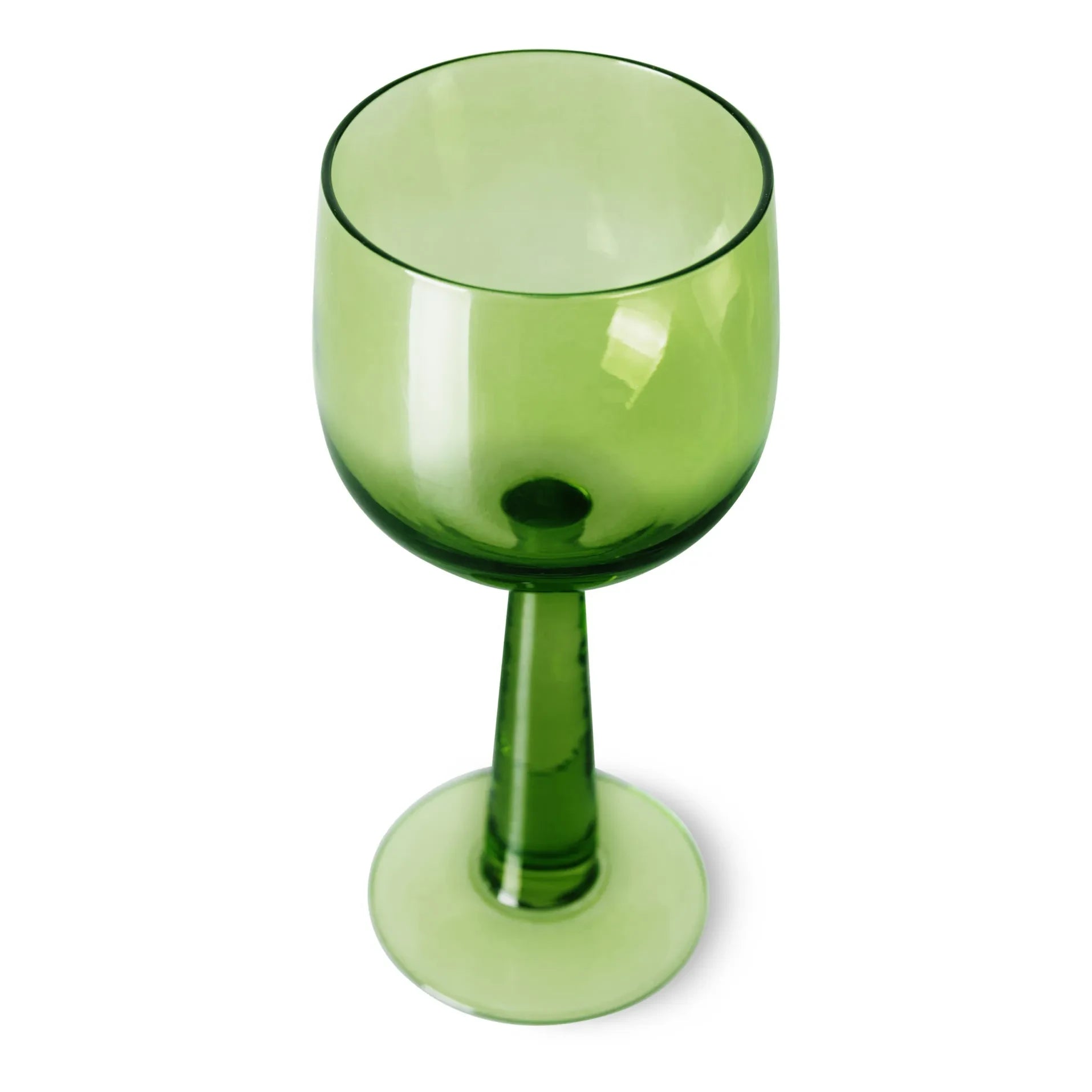 HKliving - The Emeralds Glass Set - Pack of 4 | Yellow Green