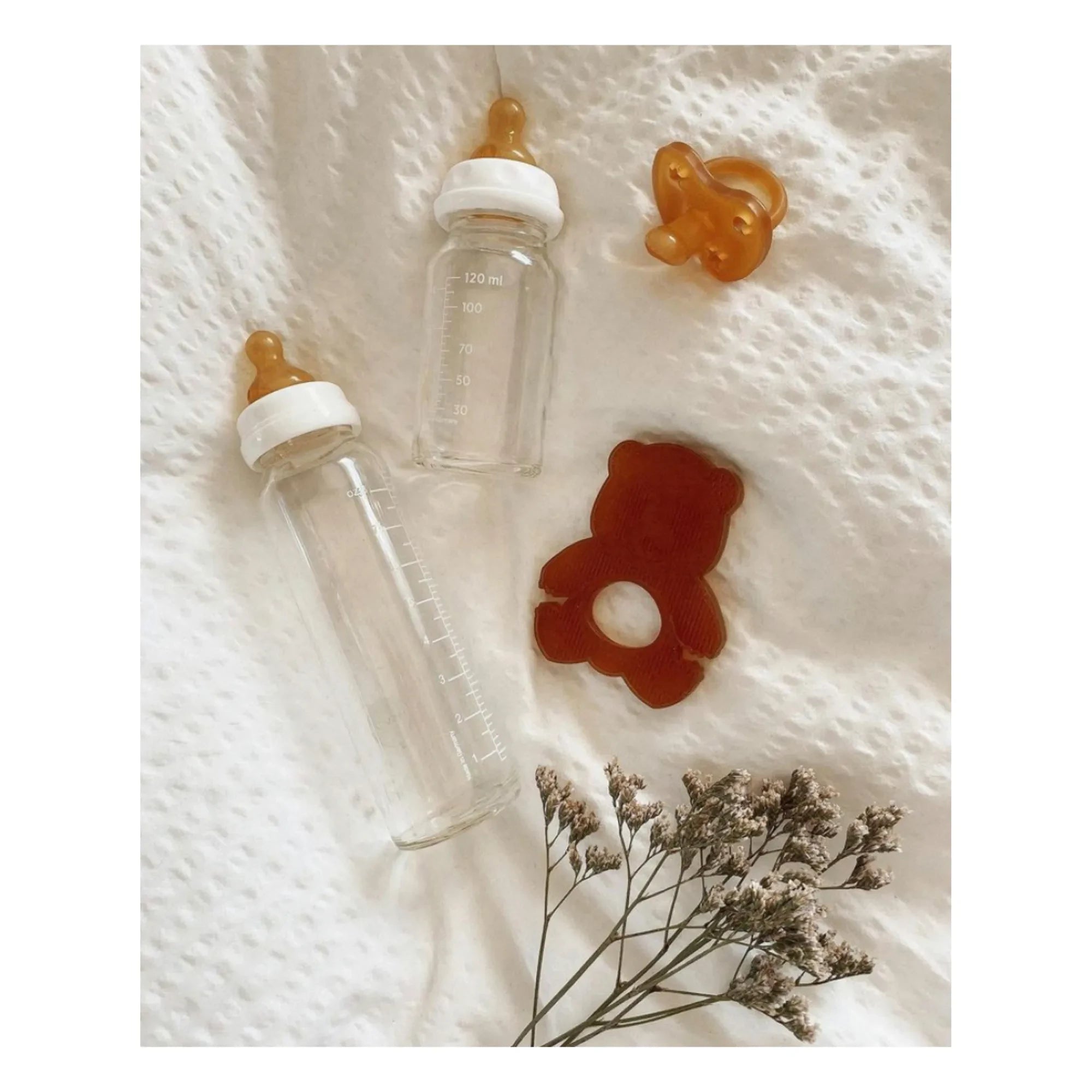 Hevea - Natural Rubber Baby Pacifier - Slow Flow - Set of 2