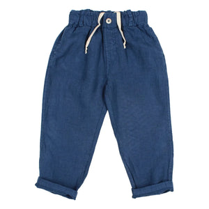 Búho - Linen Trousers | Navy Blue