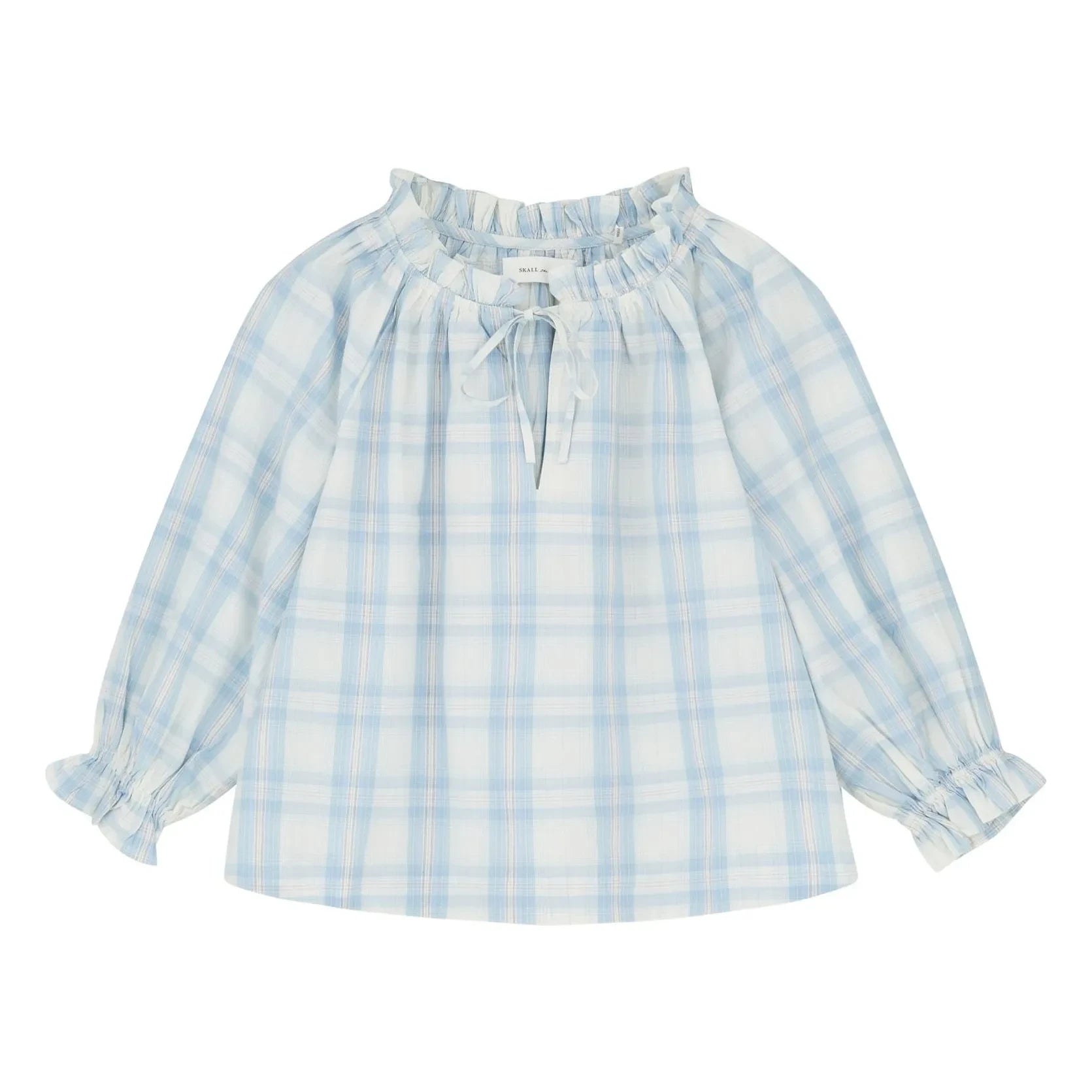 Skall Studio - Blue Newmoon Cotton Gingham Blouse
